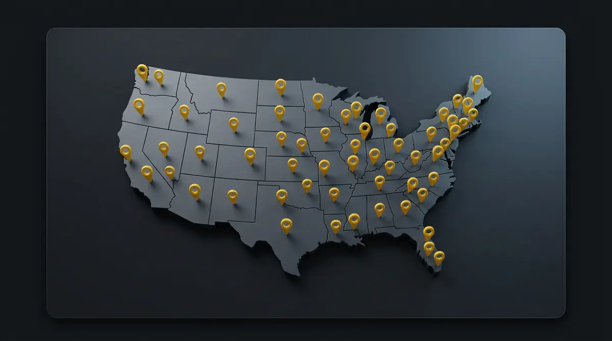 Corbitt Public Adjusting nationwide coverage map across all 50 states