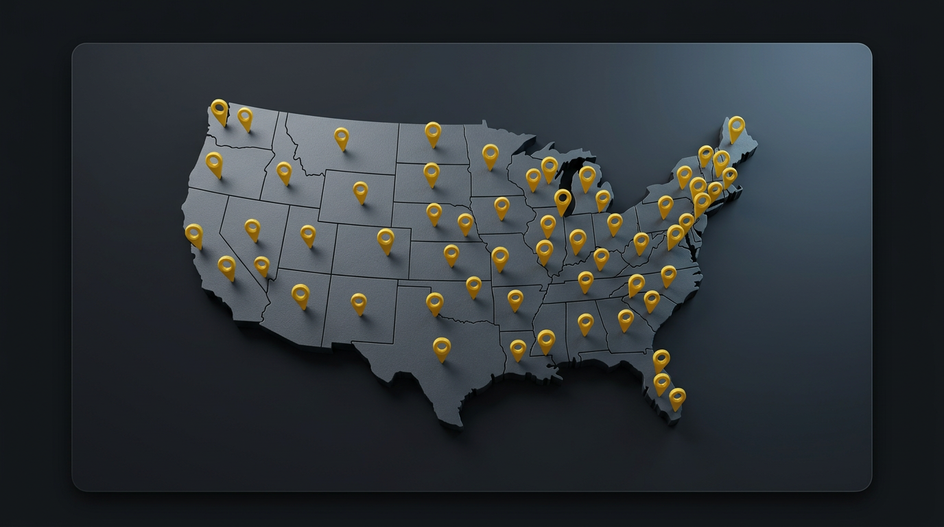 Corbitt Public Adjusting nationwide coverage map across all 50 states